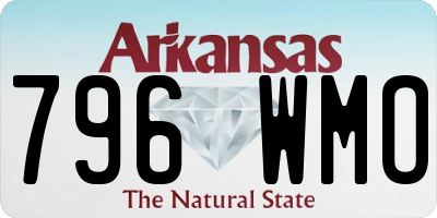 AR license plate 796WMO