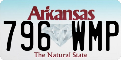 AR license plate 796WMP