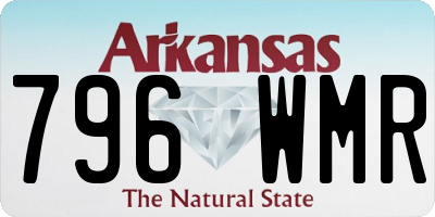 AR license plate 796WMR