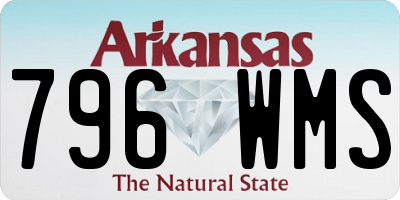 AR license plate 796WMS