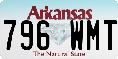 AR license plate 796WMT