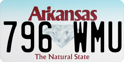 AR license plate 796WMU