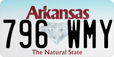 AR license plate 796WMY