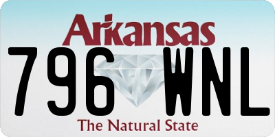 AR license plate 796WNL