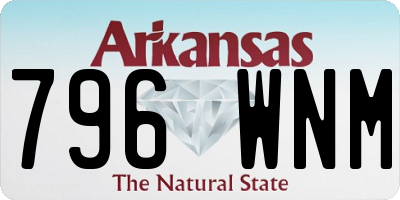 AR license plate 796WNM
