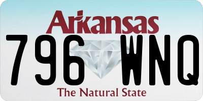 AR license plate 796WNQ