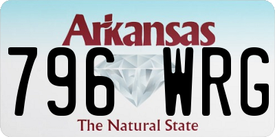 AR license plate 796WRG