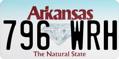 AR license plate 796WRH