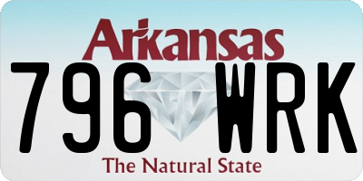 AR license plate 796WRK