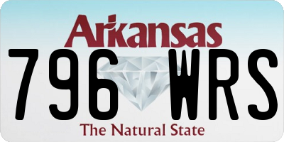 AR license plate 796WRS