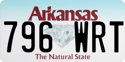 AR license plate 796WRT