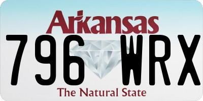 AR license plate 796WRX