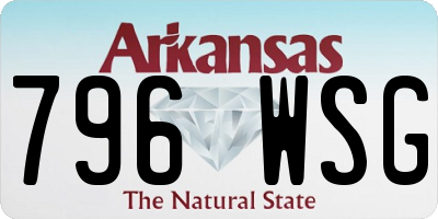 AR license plate 796WSG