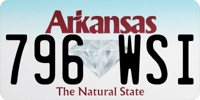 AR license plate 796WSI