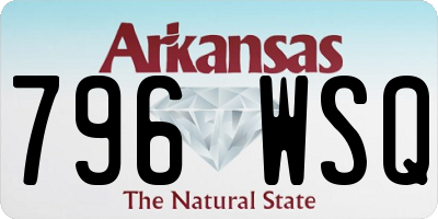 AR license plate 796WSQ