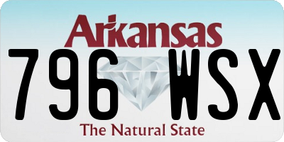 AR license plate 796WSX
