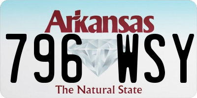 AR license plate 796WSY