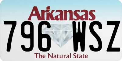 AR license plate 796WSZ