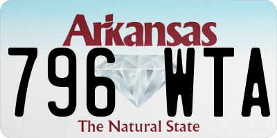 AR license plate 796WTA