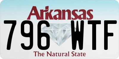 AR license plate 796WTF