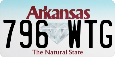 AR license plate 796WTG