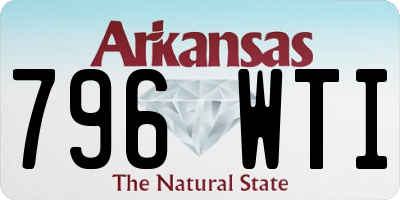 AR license plate 796WTI