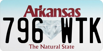 AR license plate 796WTK
