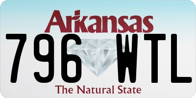 AR license plate 796WTL