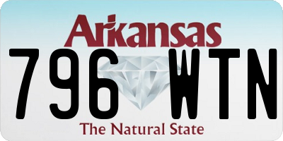AR license plate 796WTN