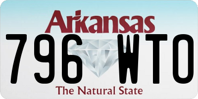 AR license plate 796WTO
