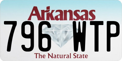 AR license plate 796WTP