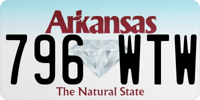 AR license plate 796WTW