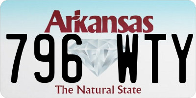 AR license plate 796WTY