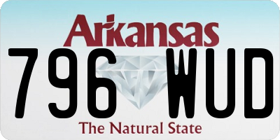 AR license plate 796WUD