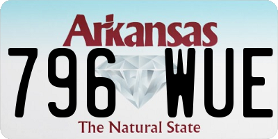 AR license plate 796WUE