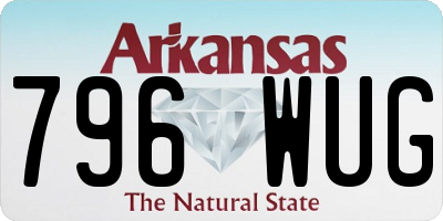 AR license plate 796WUG