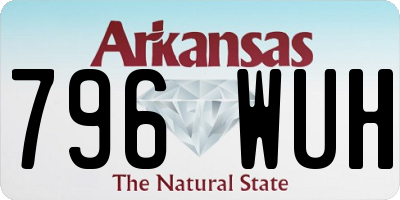 AR license plate 796WUH