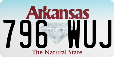 AR license plate 796WUJ