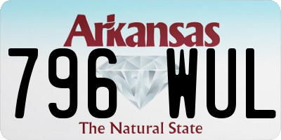 AR license plate 796WUL