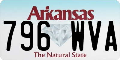 AR license plate 796WVA