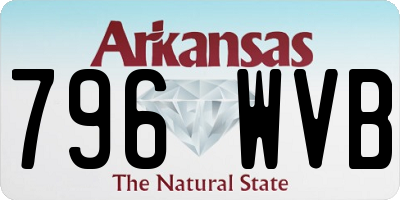 AR license plate 796WVB