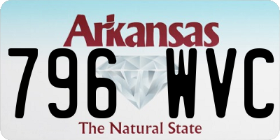 AR license plate 796WVC