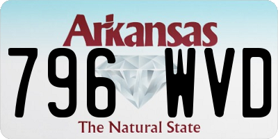 AR license plate 796WVD