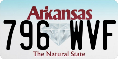 AR license plate 796WVF