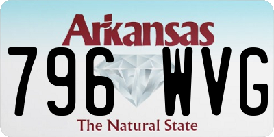 AR license plate 796WVG