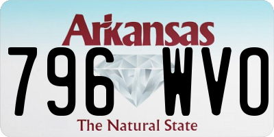 AR license plate 796WVO
