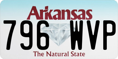 AR license plate 796WVP
