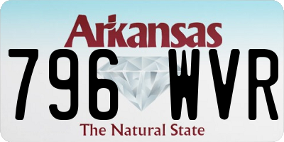 AR license plate 796WVR