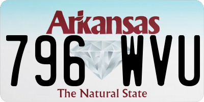 AR license plate 796WVU