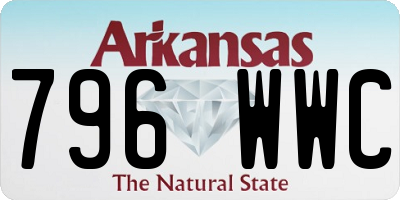 AR license plate 796WWC